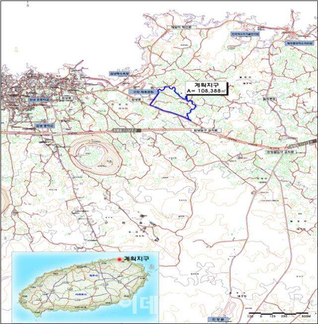 [신혼희망타운 위치도]제주도 제주시 구좌읍 '제주김녕지구'