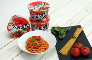 농심 ‘스파게티 토마토’ 출시, 면 간편식 시장 도전장