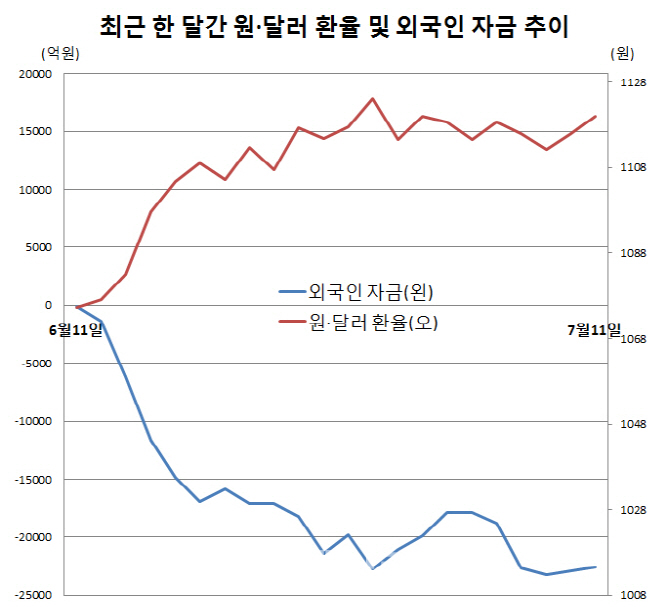 환율 환차손 구간 코 앞 왔나…자금유출 우려 스멀스멀