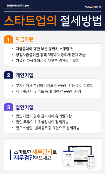 스타트업 기업의 절세 방법