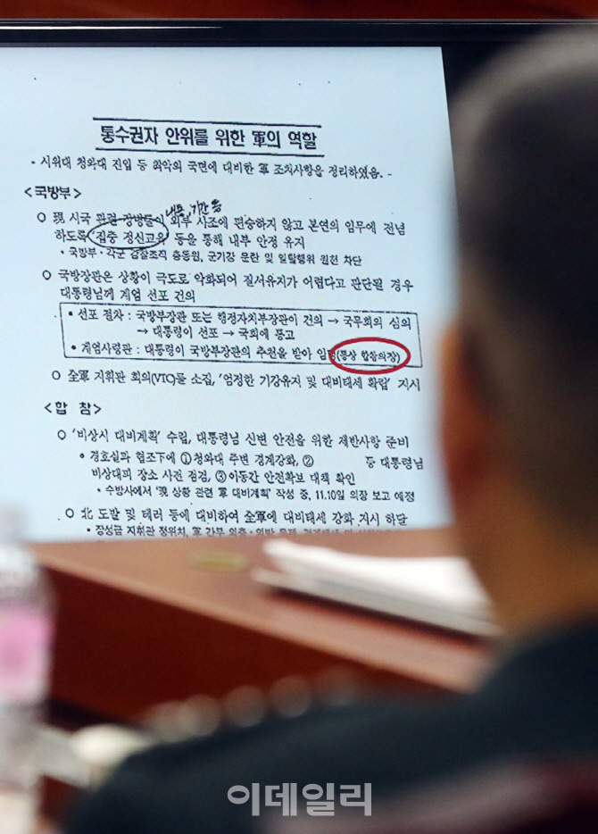 [포토]'통수권자 안위를 위한 군의 역할'