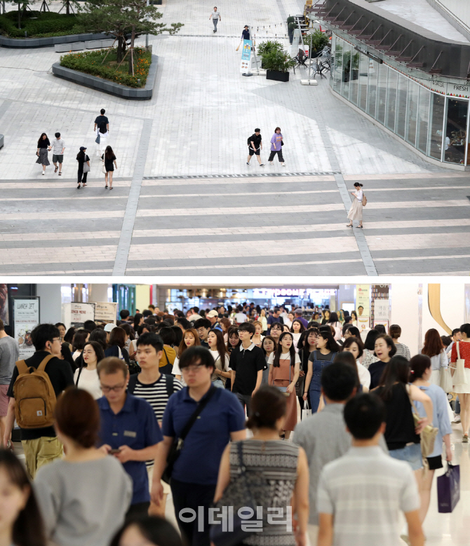 [포토]폭염이 만들어낸 거리 풍경