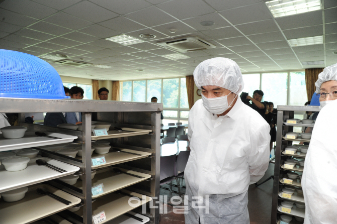 식약처장, 연이은 폭염에 요양병원 급식 현장 방문