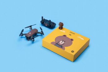 DJI, 라인 캐릭터 입힌 드론 '스파크' 출시..50만원