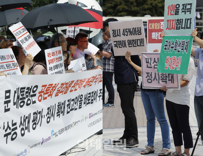 中3 치를 대입개편…학종파·수능파 모두 ‘불만’