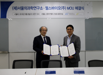 웰스바이오, 서울의과학연구소와 양해각서 체결