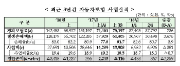 車보험 손해율 상승하는데..금감원 "과도한 보험료 인상 억제"