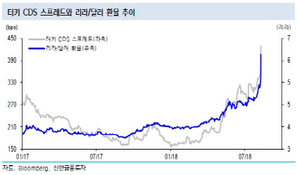 “터키, 美관세 인상에 금융시장 혼란…유동성·건전성은 양호”