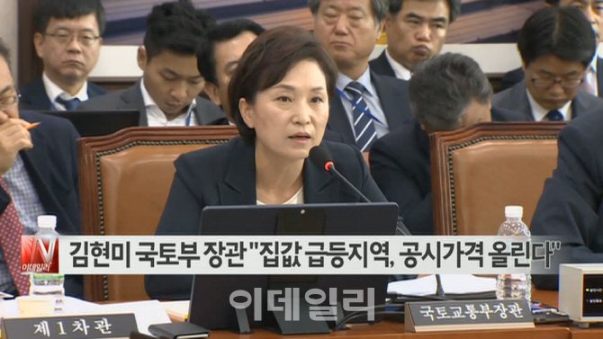  김현미 국토 장관 "집값 급등지역, 내년 공시가격 반영" 外