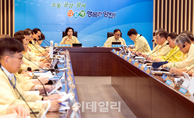 [포토] 양천구, 태풍 솔릭 대책회의