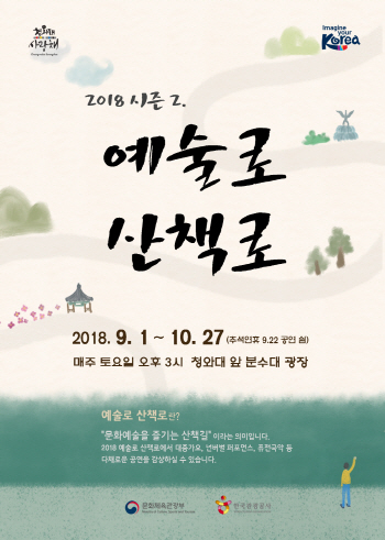 한국관광공사, '2018 예술로 산책로 시즌 2' 운영