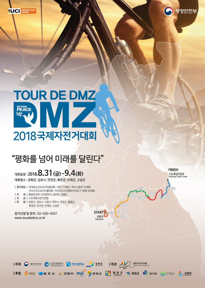 남북 평화 기원 '두바퀴'로..DMZ국제자전거대회 열려