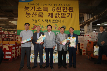 김병원 농협 회장, 추석 앞두고 농산물 수급상황 현장 점검