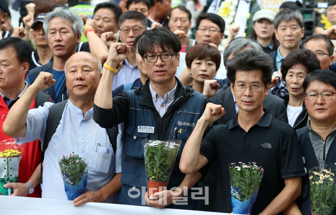 [포토]쌍용차 노조 '공장으로 돌아갑시다'