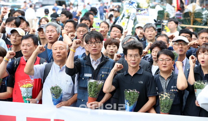 [포토]쌍용차 노조 '일터로 돌아갑시다'
