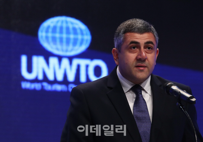 [포토]개회사하는 주랍 폴로리카쉬빌리 UNWTO 사무총장