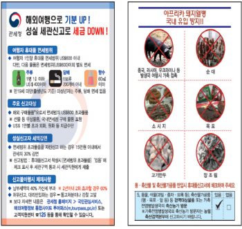 세관 신고서, 내국인은 여권번호 기재 안한다