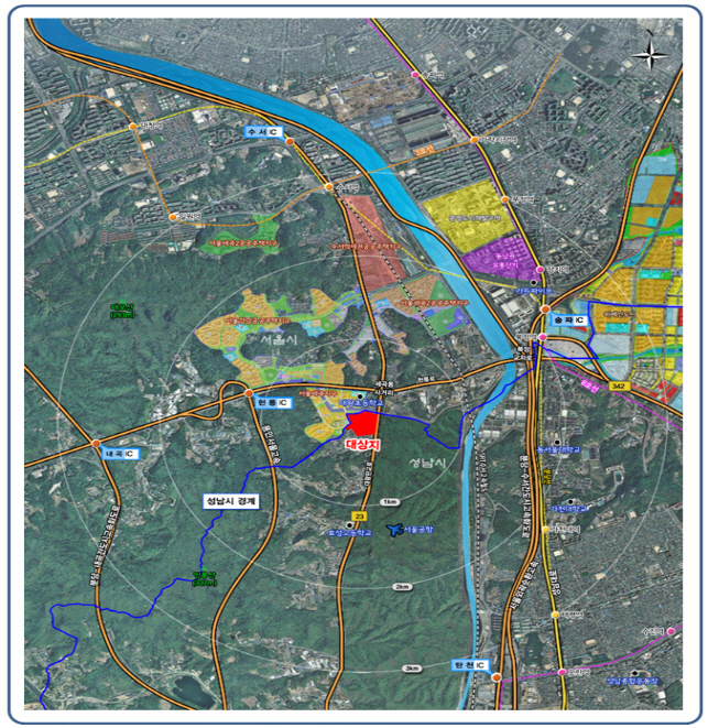 '성남 신촌' 1100가구 공급…"직주근접 녹색도시로 조성"
