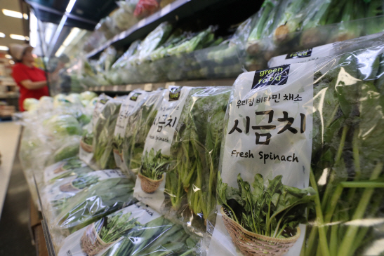 시금치 2500원→4000원…폭염에 농산물값 8년來 최대폭↑