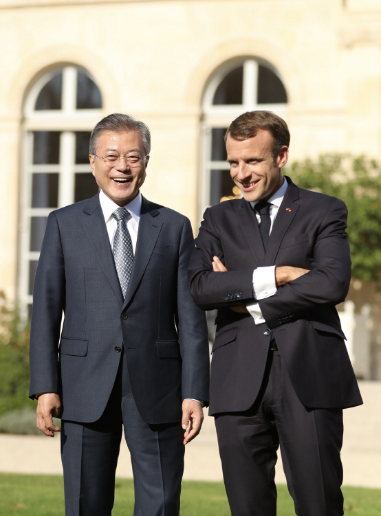 한·프랑스 정상회담 공동선언, ‘한반도 비핵화 평화적 달성’ 협력