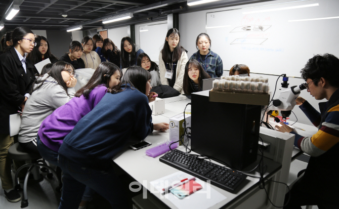 [포토]건국대 링크플러스 사업단, 고교생 바이오융복합아카데미