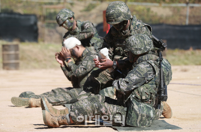 [포토]'훈련중인 연평도 해병'