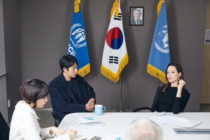 [포토] 앤젤리나 졸리-정우성, 한국 내 예멘 난민 처우 논의