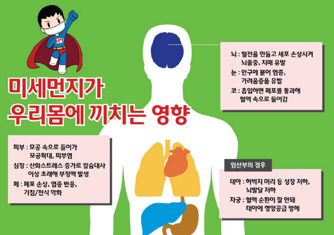 미세먼지 많은 날, 폐암 등 호흡기 질환 주의해야