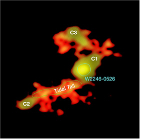 우주서 가장 밝은 은하 다중 합병 흔적 관측…사이언스誌 게재