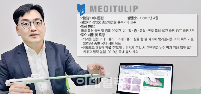 [바이오 유망기업]⑩폐암수술 권위자가 창업한 메디튤립 "의사들 불만이 아이디어 원천"