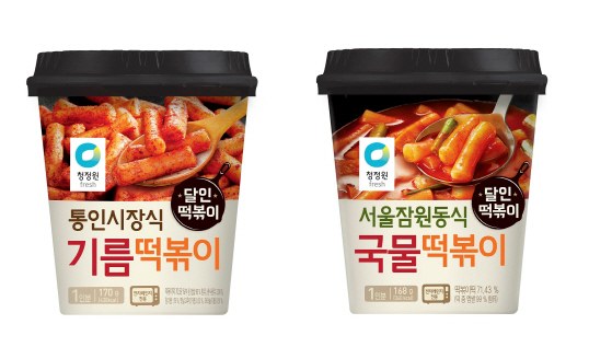 대상 청정원, 달인 컵 떡볶이 신메뉴 2종 선봬