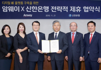 신한은행, 한국암웨이와 전략적 업무협약 체결