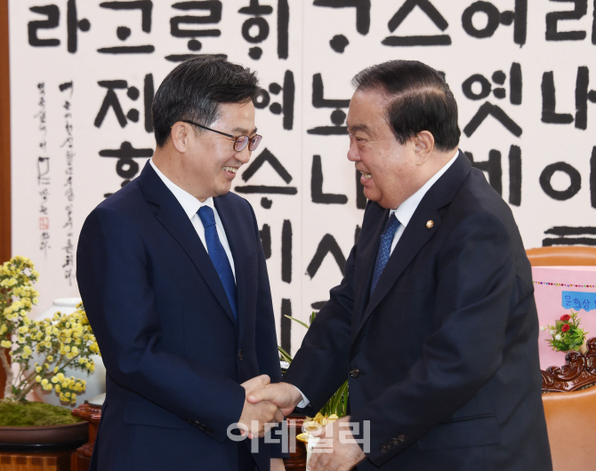 [포토] 문희상 국회의장 찾아간 김동연 부총리