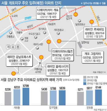 '3.3㎡=6800만원'.. 개포동, 재건축 순항에 '강남 위에 강남' 우뚝