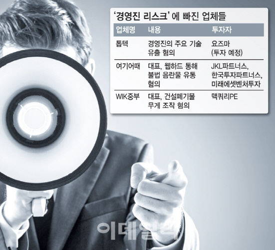 스타트업 '경영진 리스크' 속출… PEF·VC, 투자 전면 재검토