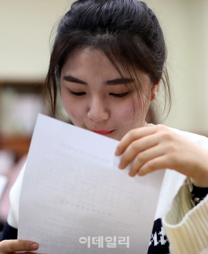 [포토]'수능 성적표 확인해요'