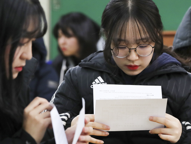 대입 정시 예상합격선…서울대 경영 406점·의예 410점