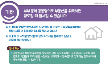 부부 공동명의는 절세에 유리한가