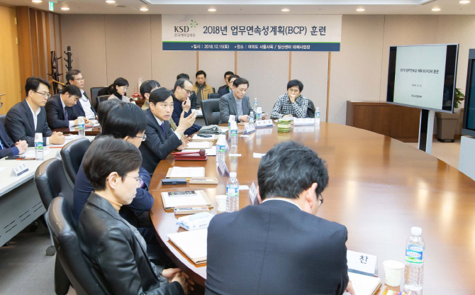 예탁원, 재난·재해 전산장애 대비 업무훈련 실시