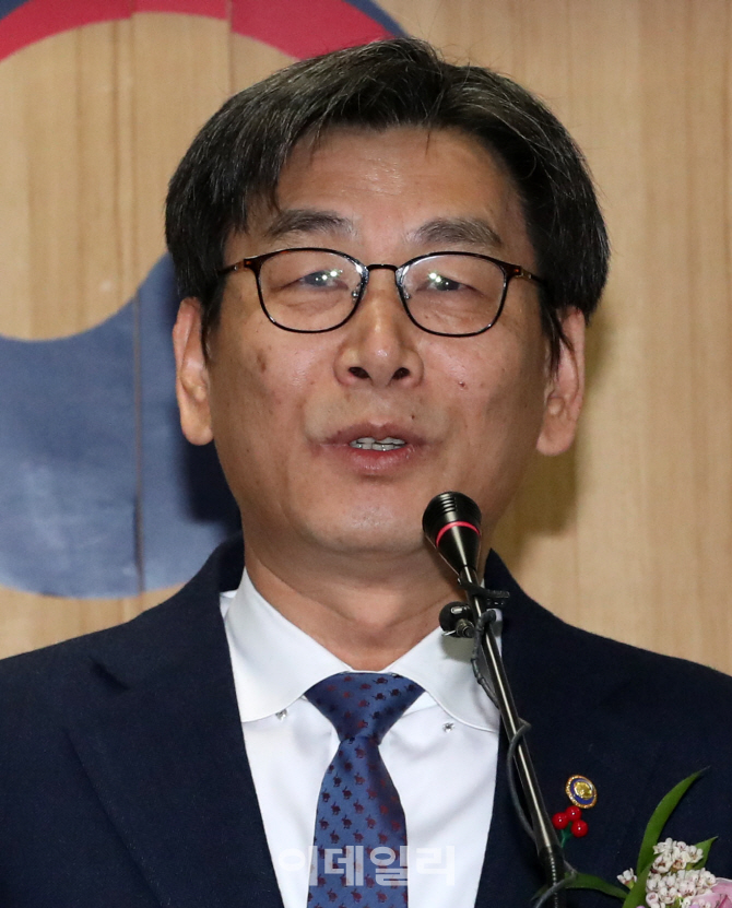 [포토]엄재식 원안위 위원장의 취임사