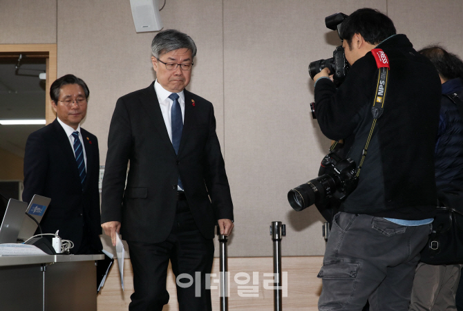 [포토]표정 어두운 이재갑-성윤모