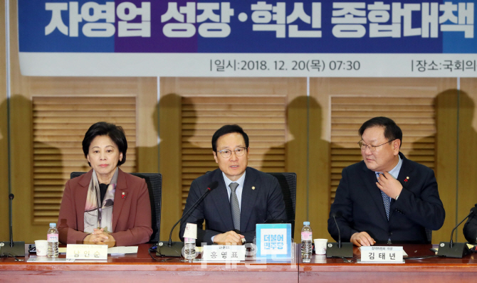 [포토]홍영표 원내대표 '자영업 성장과 혁신 종합대책'