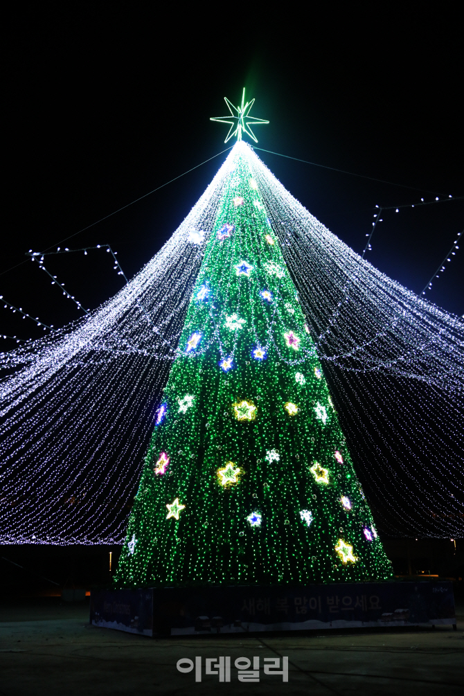 15만개 전구 빛나는 ‘모두의 크리스마스트리’ 점등