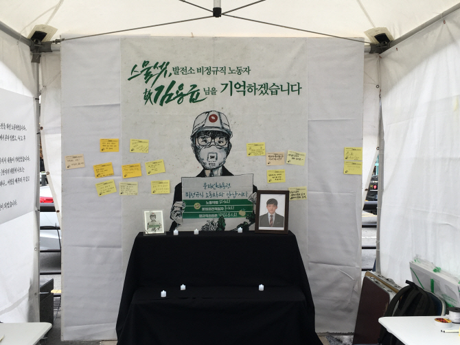 인권위, 태안화력발전소 고 김용균씨 사고현장 및 빈소 방문