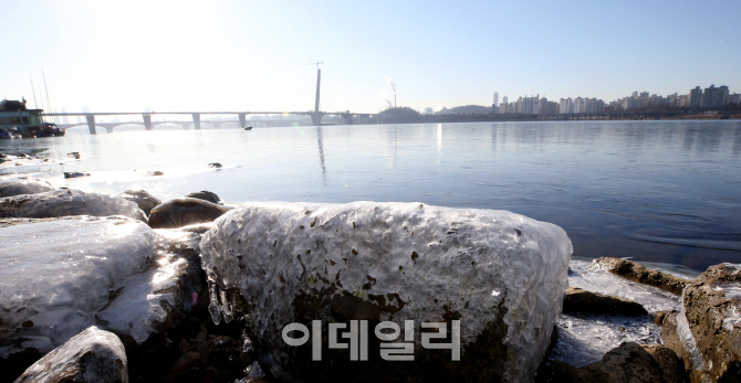 [포토]매서운 북극 한파가 만든 얼음