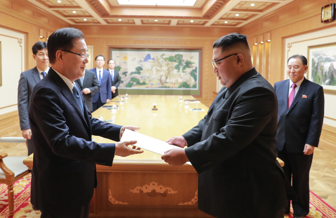 김정은, 文대통령에 친서…내년 서울 답방 뜻 밝혀(종합)
