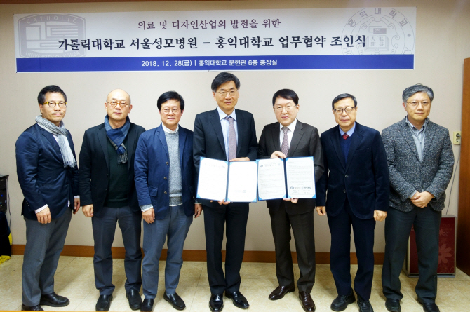 서울성모병원, 홍익대와 의료와 디자인 융합 연구협력 협약