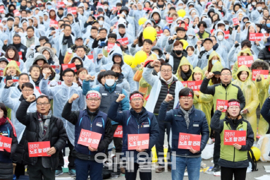 민노총 "정부, 일방적 최저임금 결정구조 개편 즉각 중단해야"