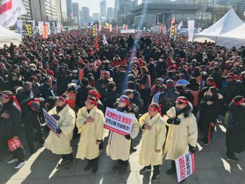 "전철7호선 포천까지 연장해야"…포천시민 1만2천명 광화문 집회