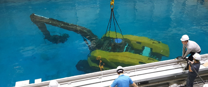 해수부, 민간에 수중건설로봇 기술이전…"수심 2500m도 거뜬"